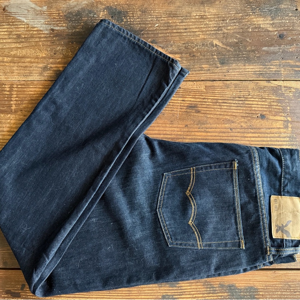 American Eagle Outfitters Dark Indigo Straight Jeans 32x32